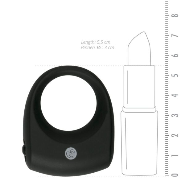 Vivid Cockring Met Mini Bullet - Zwart - Afbeelding 4