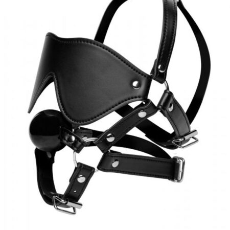 Kunstleren Masker Met Ball Gag