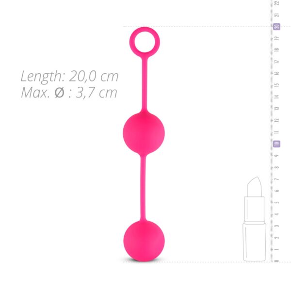 Canon Balls Vaginaballetjes Met Contragewicht - Roze - Afbeelding 5