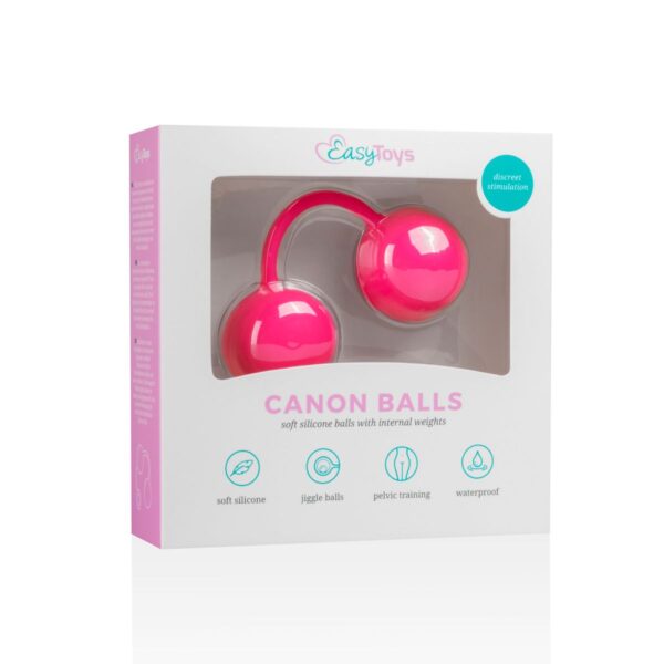Canon Balls Vaginaballetjes Met Contragewicht - Roze - Afbeelding 6