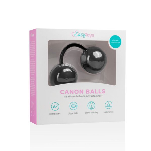 Canon Balls Vaginaballetjes Met Contragewicht - Zwart - Afbeelding 6
