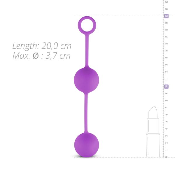 Canon Balls Vaginaballetjes Met Contragewicht - Paars - Afbeelding 5
