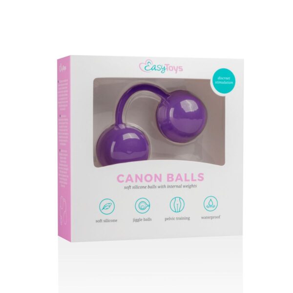 Canon Balls Vaginaballetjes Met Contragewicht - Paars - Afbeelding 6