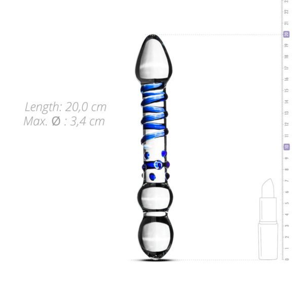 Glazen Dubbele Dildo No. 21 - Afbeelding 4