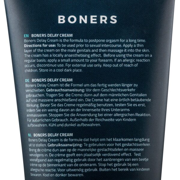 Boners Orgasmevertragende Crème - 100 ml - Afbeelding 4
