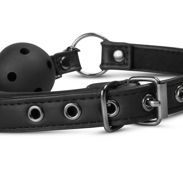Open Ball Gag Met Tepelklemmen - Afbeelding 5