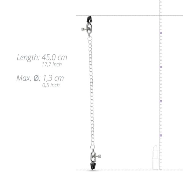 Grote Tepelklemmen Met Ketting - Afbeelding 5