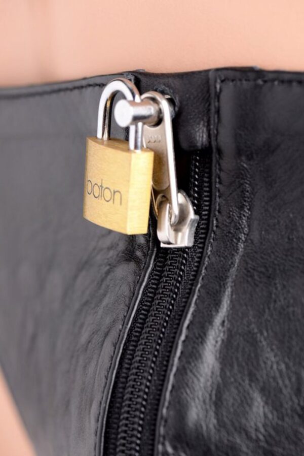 Spiked Leather Kuisheidsgordel Met Spikes - Afbeelding 5
