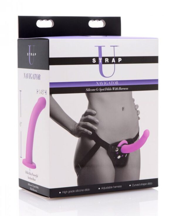 Navigator G-Spot Voorbinddildo Met Harnas - Afbeelding 5