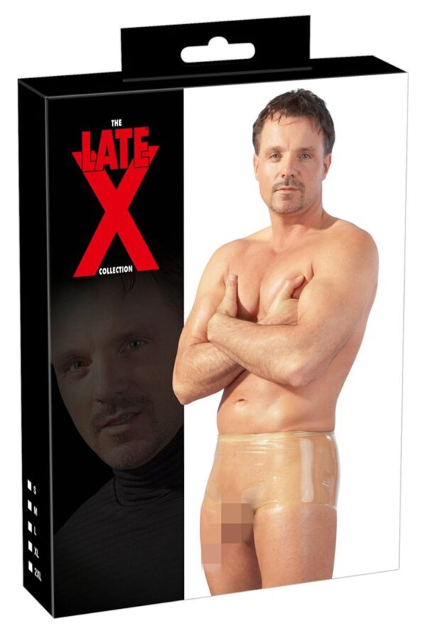 Latex Boxer Met Penissleeve - Transparant - Afbeelding 3