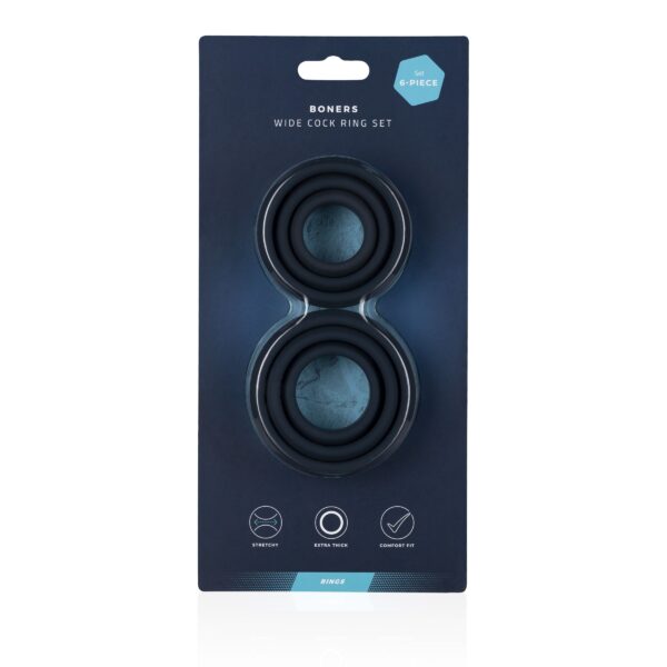 Boners 6-Delige Cockring Set - Afbeelding 10