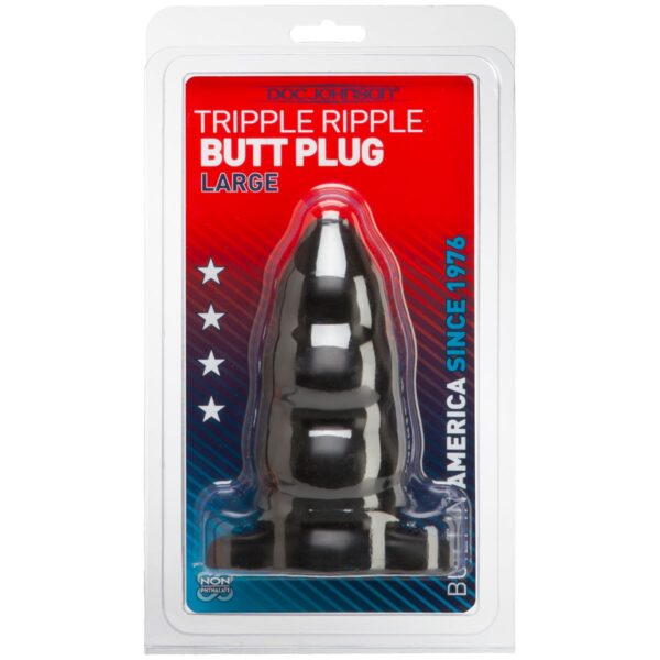 Triple Ripple Buttplug - Large - Afbeelding 2