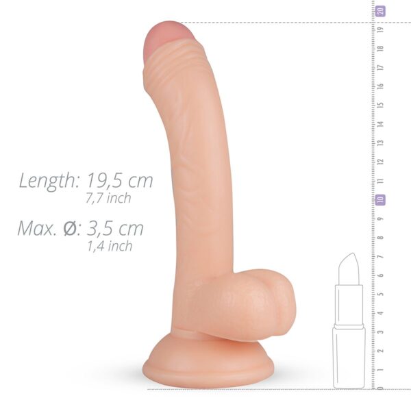 Vince Realistische Dildo Met Balzak  - 19,5 cm - Afbeelding 5