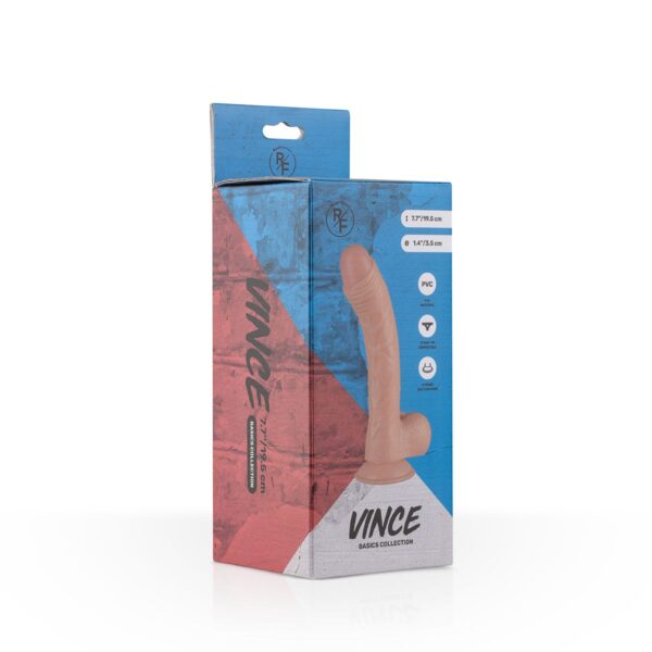 Vince Realistische Dildo Met Balzak  - 19,5 cm - Afbeelding 6
