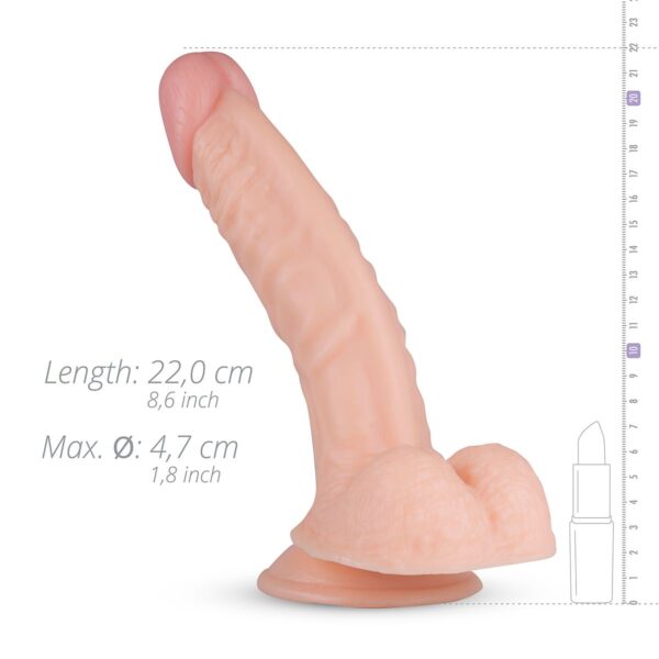 Derek Realistische Dildo Met Balzak - 22 cm - Afbeelding 5