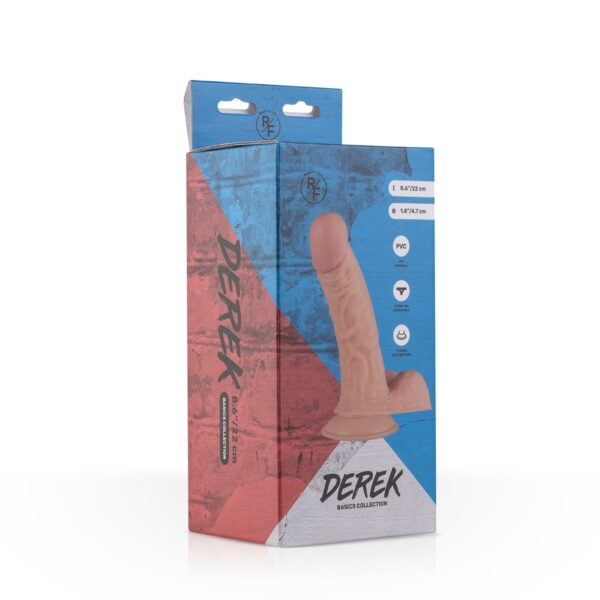 Derek Realistische Dildo Met Balzak - 22 cm - Afbeelding 6