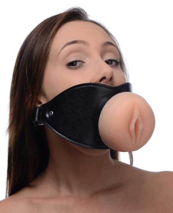 Pussy Face Vagina Gag - Afbeelding 4