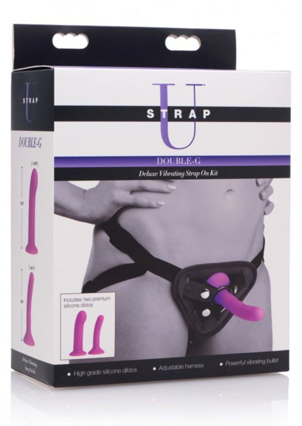 Double-G Deluxe Vibrerende Strap-On Set - Afbeelding 5