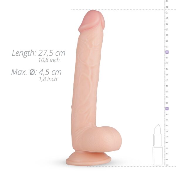 Elvin Realistische Dildo Met Balzak - 27,5 cm - Afbeelding 5