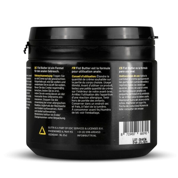 BUTTR - Fisting Butter - 500 ml - Afbeelding 4