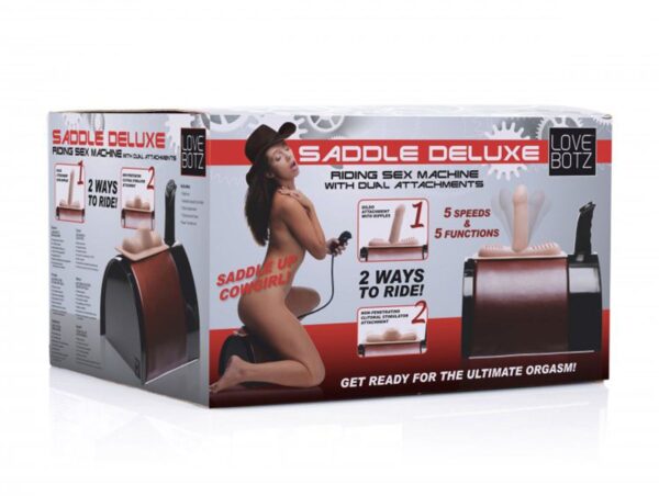 The Saddle Deluxe Sex Machine Met 2 Opzetstukken - Afbeelding 6