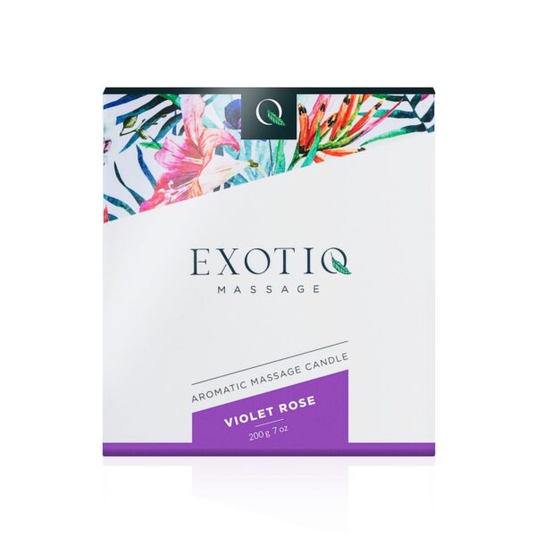 Exotiq Massagekaars Violet Rose - 200g - Afbeelding 4