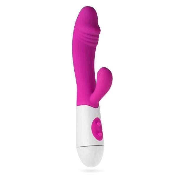 Realistische Rabbit Vibrator - Roze - Afbeelding 2