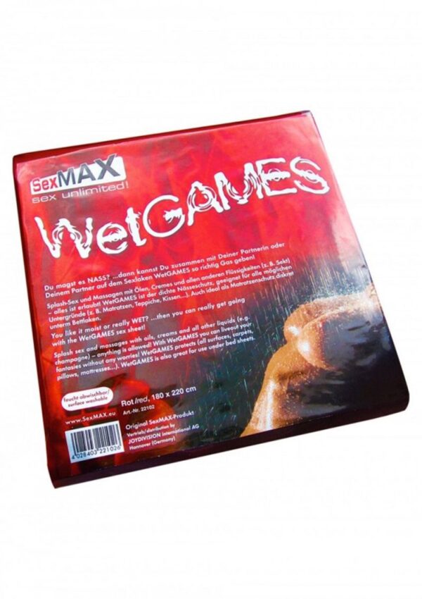 SexMAX WetGAMES Laklaken 180 x 220 cm - Rood - Afbeelding 2