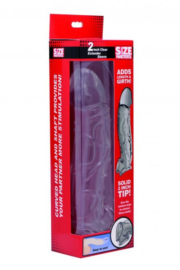 Clear Extender Gebogen Penissleeve - Afbeelding 7