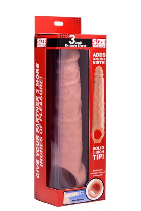 Extender Penissleeve Met Noppen - Afbeelding 7