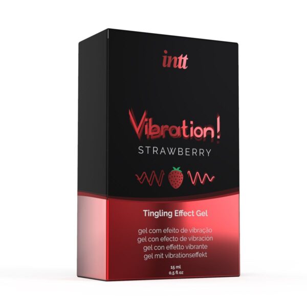 INTT - Vibration! Strawberry Tintelende Gel - Afbeelding 3