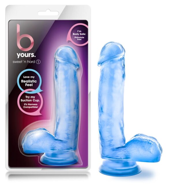 B Yours Sweet 'N Hard Realistische Dildo - Blauw - Afbeelding 2