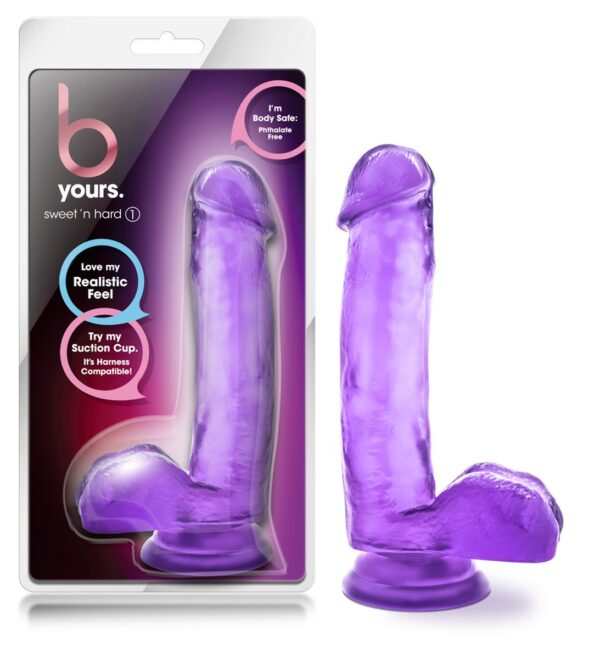 B Yours Sweet 'N Hard Realistische Dildo - Paars - Afbeelding 2