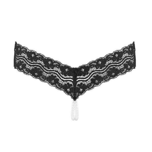 Underneath - Mira String Met Open Kruisje En Parelketting - Afbeelding 3