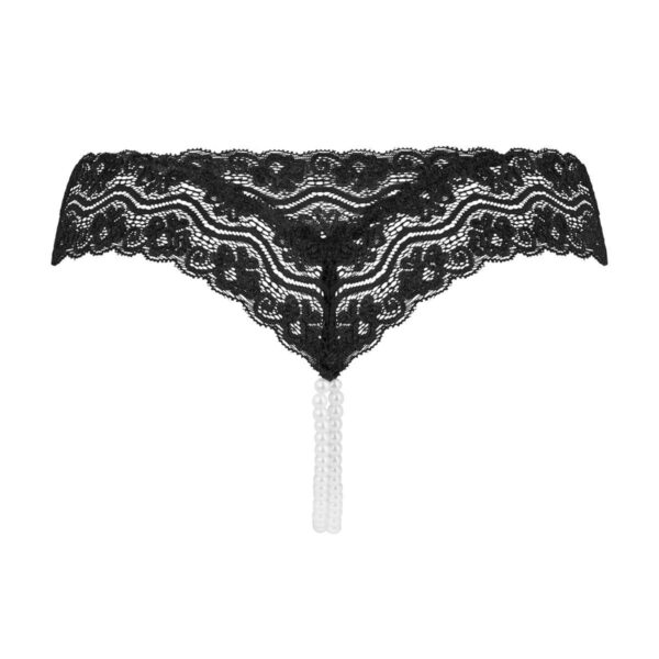 Underneath - Mira String Met Open Kruisje En Parelketting - Afbeelding 4