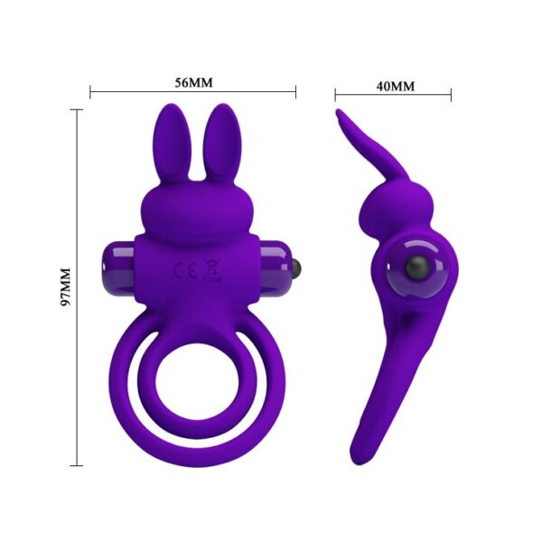 Vibrerende Bunny Cockring - Afbeelding 5