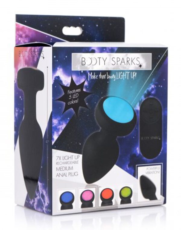 Vibrerende Buttplug Met LED-licht - Medium - Afbeelding 5