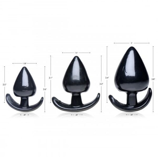 Triple Spades Driedelige Buttplug Set - Afbeelding 2