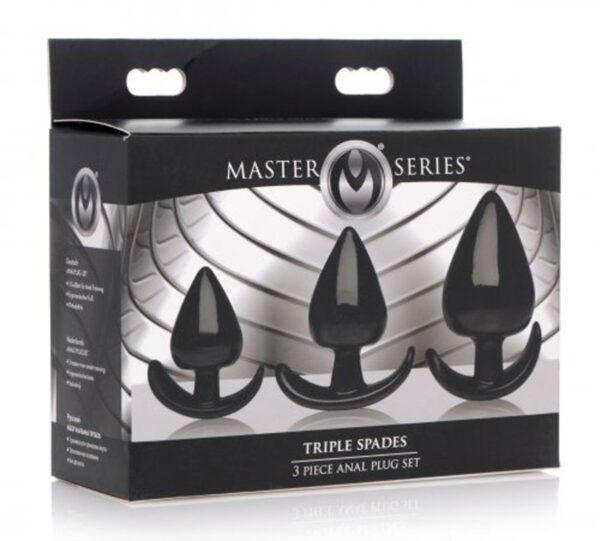 Triple Spades Driedelige Buttplug Set - Afbeelding 3