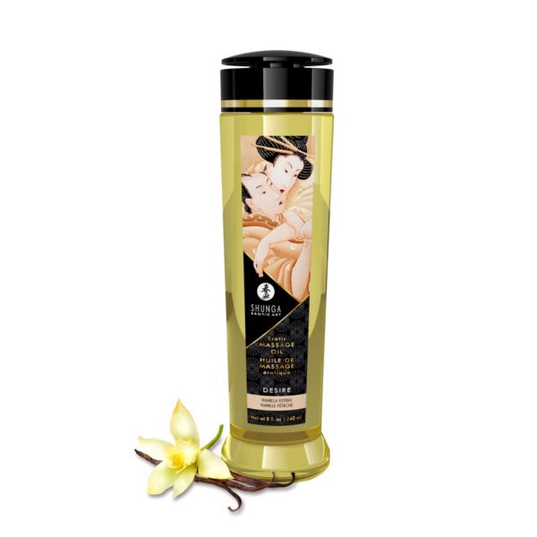 Shunga - Desire Massage Olie Vanilla - 240 ml - Afbeelding 2