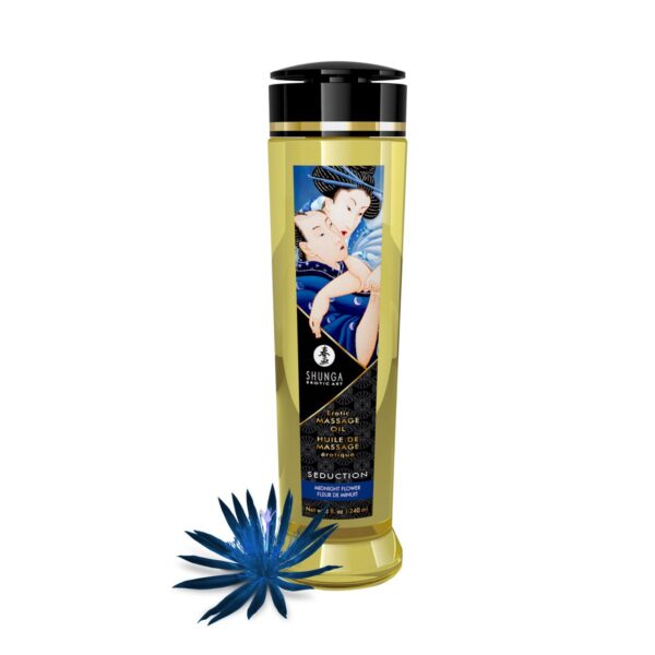 Shunga - Seduction Massage Olie Midnight Flower - 240 ml - Afbeelding 2