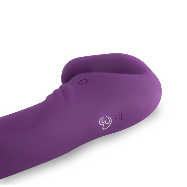 Strapless Strap-On Vibrator - Paars - Afbeelding 7