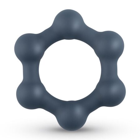 Boners Hexagon Cockring Met Stalen Kogels
