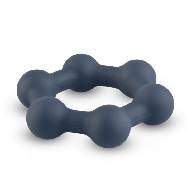 Boners Hexagon Cockring Met Stalen Kogels - Afbeelding 7