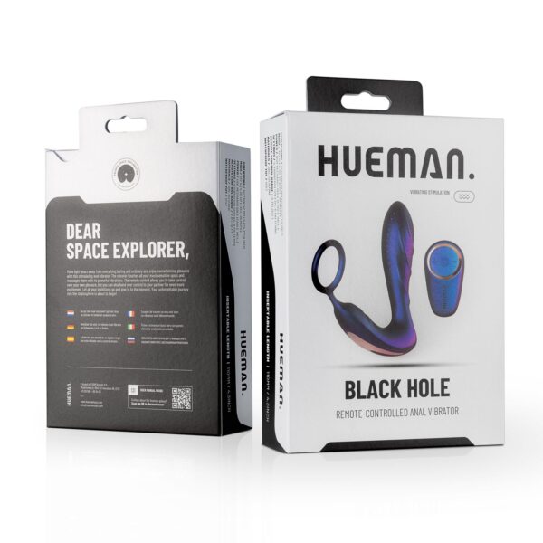 Hueman - Black Hole Anaal Vibrator Met Cockring - Afbeelding 16