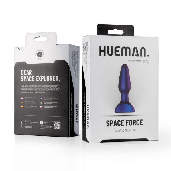 Hueman - Space Force Vibrerende en Stotende Buttplug - Afbeelding 12