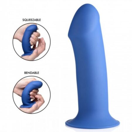 Squeeze-It Dikke Dildo - Blauw