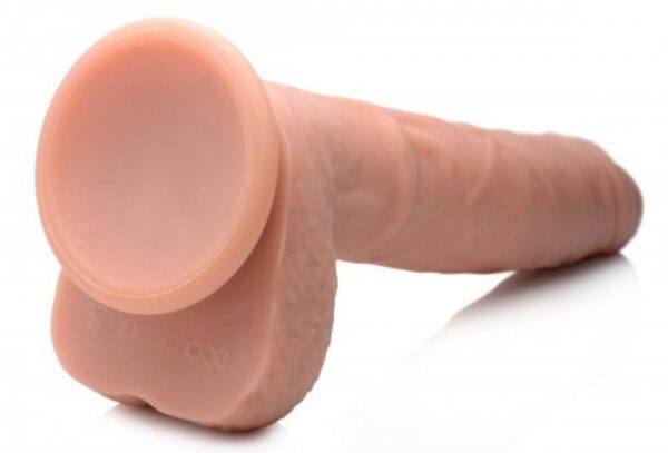 Vibrerende & Stotende Realistische XL Dildo met Zuignap en Ballen -16.5 cm - Afbeelding 2