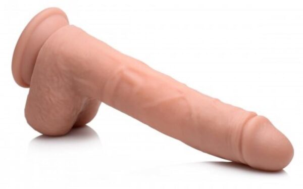 Vibrerende & Stotende Realistische XL Dildo met Zuignap en Ballen -16.5 cm - Afbeelding 3