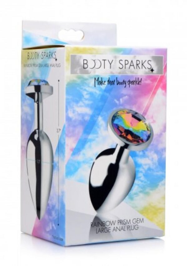 Rainbow Gem Buttplug - Groot - Afbeelding 2